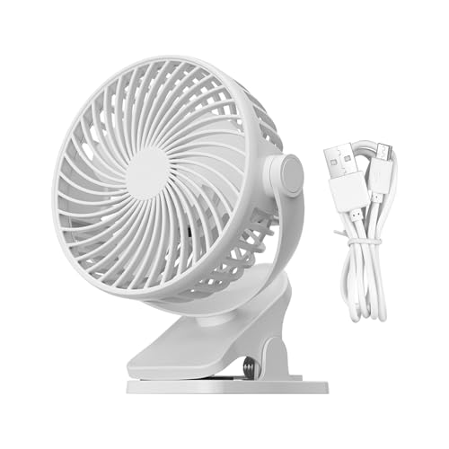 Tragbarer Clip-Ventilator – 4000 MAh Akkubetriebener USB-Tischventilator, 3 Geschwindigkeiten, Leiser Ventilator Mit Stabiler Klemme, Horizontal Und Vertikal Um 360° Drehbar, Für Zuhause, Büro Tragbarer Clip-Ventilator – 4000 MAh Akkubetriebener USB-Tischventilator, 3 Geschwindigkeiten, Leiser Ventilator Mit Stabiler Klemme, Horizontal Und Vertikal Um 360° Drehbar, Für Zuhause, Büro von Doiyislem