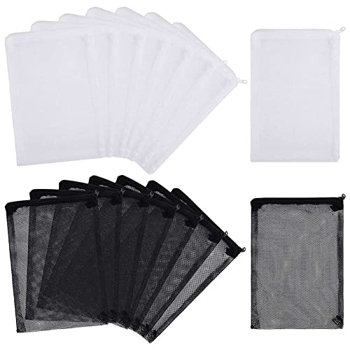 Dojimayisc 16 StüCke Aquarium Mesh Media Filter Beutel, Nylon Media Filter Mesh Tasche mit ReißVerschluss (für Partikel Carbon), Balls von Dojimayisc