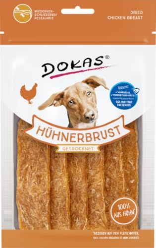 Dokas Dog Snack Hühnerbrust getrocknet 70 g (Menge: 12 je Bestelleinheit) von Dokas