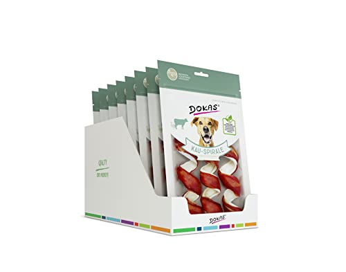 DOKAS Getreidefreier Premium Kausnack für Hunde – Ideal für zwischendurch (8 x 110g) von Dokas