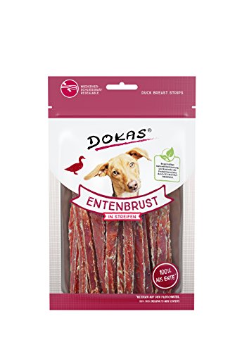 Dokas Entenbrust in Streifen, 4er Pack (4 x 70 g) von Dokas