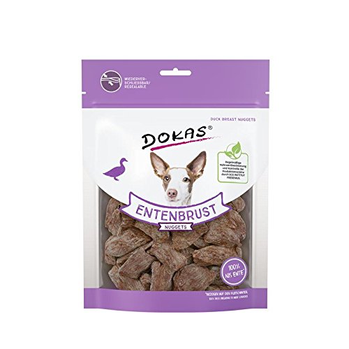 Dokas Hunde Snack Entenbr. Nuggets | 10x110 g Hundesnacks von Dokas