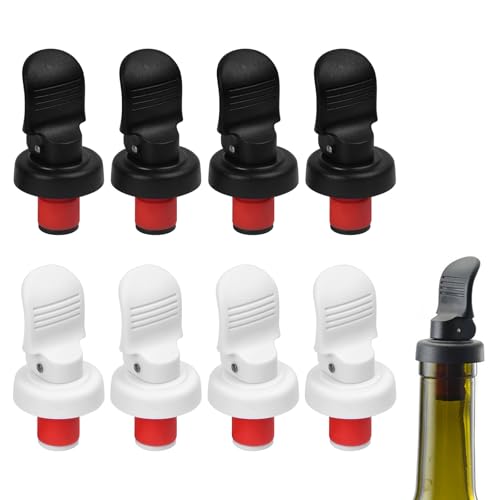 Dokeno 10 Stück Flaschenverschlüss, Universal Bierflasche mit Hebel, 7 x 3.2cm Weinverschluss, Gummi Weinflaschenverschluss für Weinflaschen Champagner Sekt Bierflaschen von Dokeno