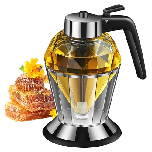 Glas Honigspender Glas Spender Dispenser 200 Ml Olivenölspender mit Ständer Sirup Spender Diamantölflasche Honigtopf mit Ständer Ahornsirupspender für Speiseöl Sirup Essig Küchenwerkzeug Glas Honigspender Glas Spender Dispenser 200 Ml Olivenölspender mit Ständer Sirup Spender Diamantölflasche Honigtopf mit Ständer Ahornsirupspender für Speiseöl Sirup Essig Küchenwerkzeug von Dokeno