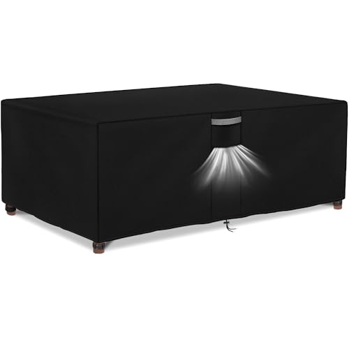 Dokon Abdeckung für Gartenmöbel Wasserdicht Winterfest 420D Oxford Gewebe Winddicht Anti-UV Abdeckplane Loungemöbel Möbelsets Sitzgruppe Gartentisch Schutzhülle Rechteckig - 300x250x100cm Dokon Abdeckung für Gartenmöbel Wasserdicht Winterfest 420D Oxford Gewebe Winddicht Anti-UV Abdeckplane Loungemöbel Möbelsets Sitzgruppe Gartentisch Schutzhülle Rechteckig - 300x250x100cm von Dokon