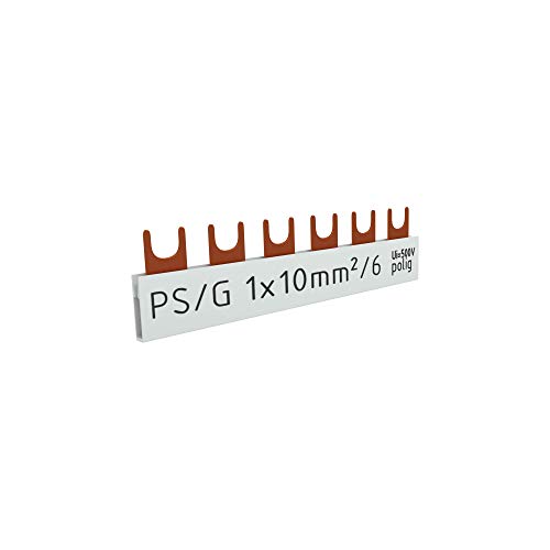 Doktorvolt Phasenschiene Stromschiene Sammelschiene 1P Gabel 6 Polig 10 mm2 PS/G 63A DV 9054 Kammschiene Schiene von Doktorvolt