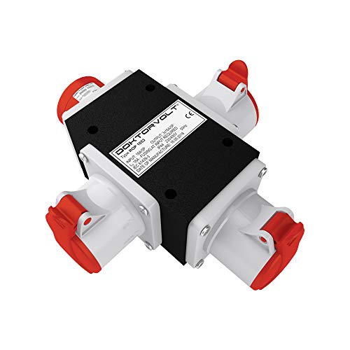 CEE Adapter 3 x 16A / 400 V Stromverteiler Baustromverteiler ROP 1653 Verteiler 6376 CEE Adapter 3 x 16A / 400 V Stromverteiler Baustromverteiler ROP 1653 Verteiler 6376 von Doktorvolt
