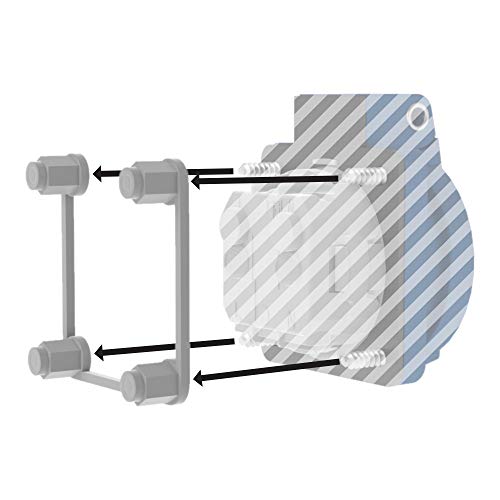 Doktorvolt Einbausatz für Schutzkontakt-Steckdosen 4Kunststoffmuttern Lochmass 38x38mm Isolierschutz 1370 von Doktorvolt