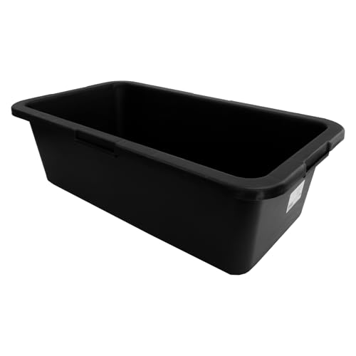 Doktorvolt Mörtelwanne - Baueimer Mörtelkasten Bauwanne - 40 L - aus PP/PE-Regranulat - Eckig Schwarz von Doktorvolt