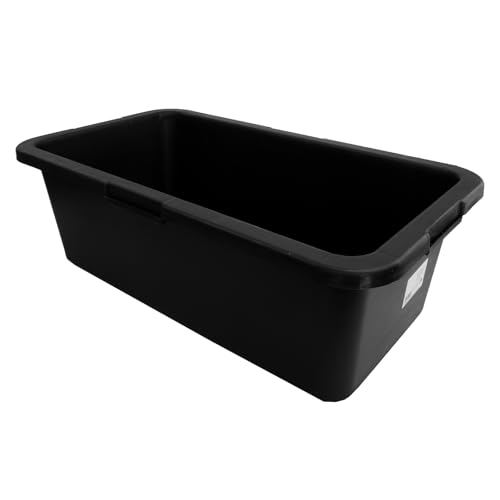 Doktorvolt Mörtelwanne - Baueimer Mörtelkasten Bauwanne - 80 L - aus PP/PE-Regranulat - Eckig Schwarz von Doktorvolt