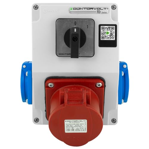 Doktorvolt Stromverteiler Wandverteiler 16A 2x230V Mit Nockenschalter IP44 Komplett Verdrahtet DV-5220-D Doktorvolt Stromverteiler Wandverteiler 16A 2x230V Mit Nockenschalter IP44 Komplett Verdrahtet DV-5220-D von Doktorvolt