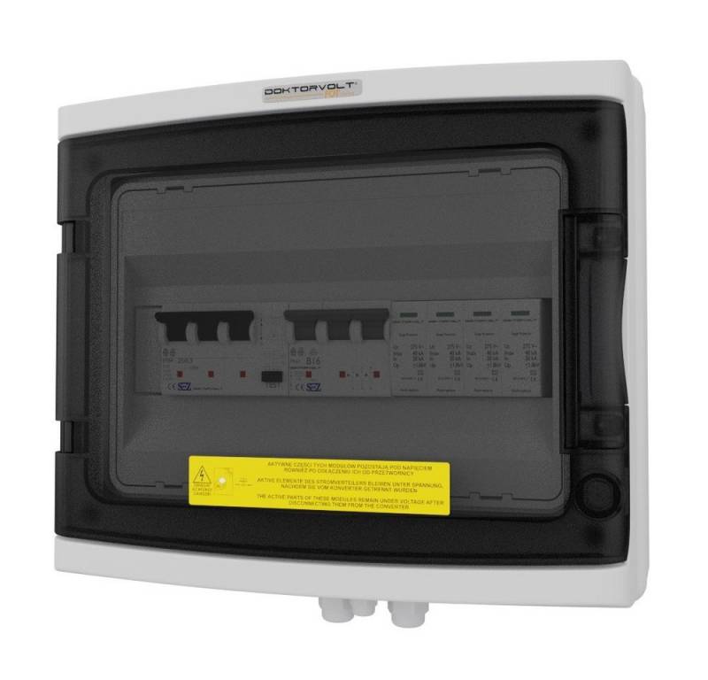 Doktorvolt Verteilerbox Solar Anschlusskasten PV AC B16A FI-Schalter Photovoltaik von Doktorvolt