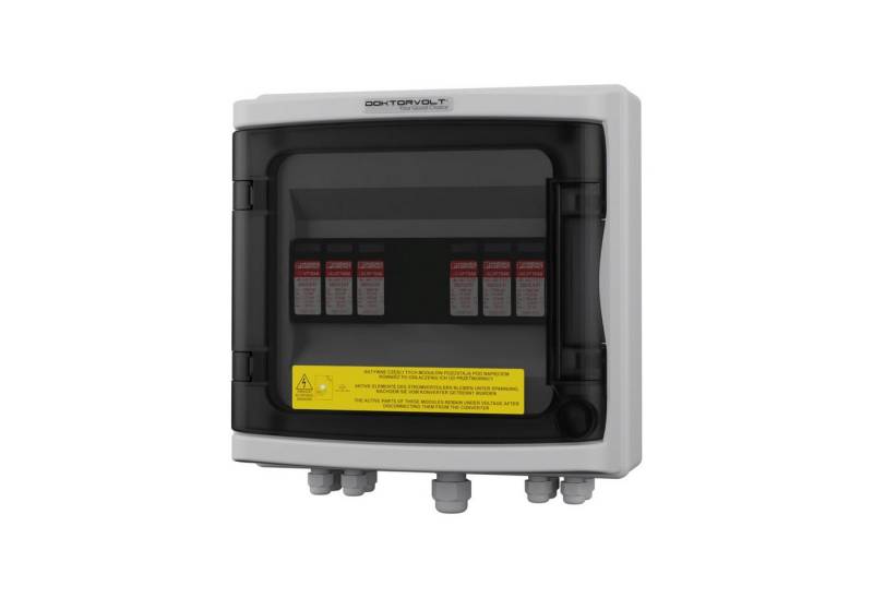 Doktorvolt Verteilerbox Solar Anschlusskasten DC 2-String IP65 mit 2x Phoenix DC 1000V T2 von Doktorvolt