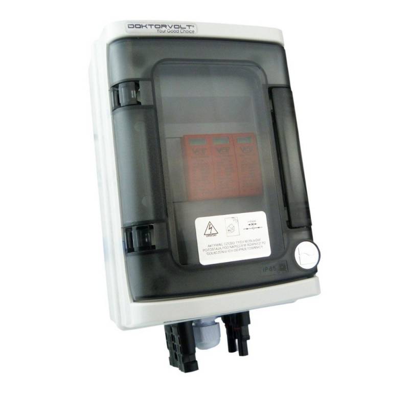 Doktorvolt Verteilerbox Solar Anschlusskasten 1000V DC 1-String Überspannungsschutz T2 PV von Doktorvolt