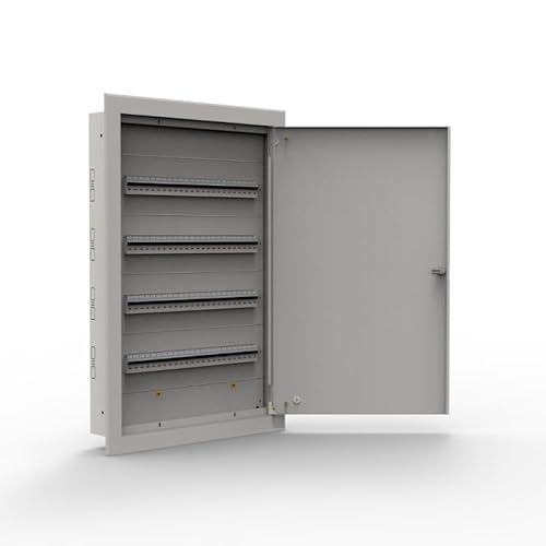 Doktorvolt Verteilerkasten Sicherungskasten Aus Metall Verteilerschrank Aufputz Stromverteiler Baustromverteiler 96 Module 4 Reihen IP30 1550 von Doktorvolt