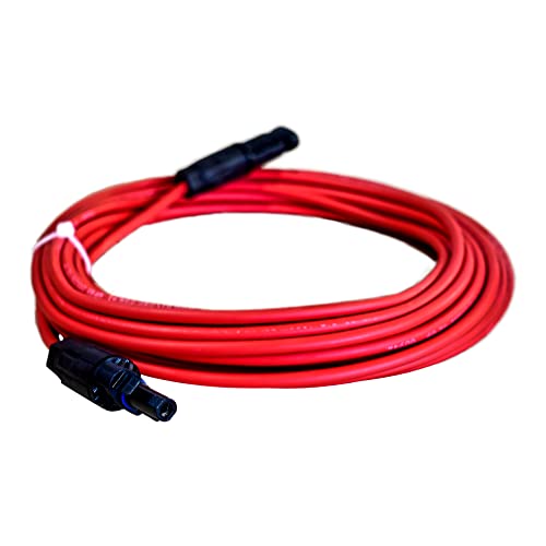 Solarkabel Verlängerungskabel 6mm² mit Solarsteckern rot Länge 8m Solarpanel Adapterkabel Solarkabel ein Photovoltaik Verbindungskabel IP67 mit Wasserdichtem Stecker von Doktorvolt