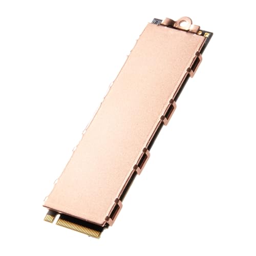 DolDer M.2 2280 SSD Kühlkörper Kupfer, 74 * 22 * 0.8mm, SSD-Kühlkörperabdeckung + Thermopad für Kühlung PC/Laptop (0.8mm) von DolDer