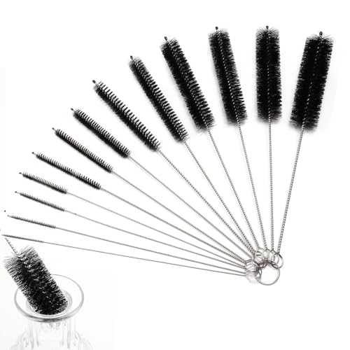 Pfeifenreiniger, 13 Stück Reinigungsbürste für Kaffeevollautomat, Strohhalm Bürste Set, Milchschlauchbürste, Flaschenbürste Dünn, Pfeifenreiniger Bürste, Schwarz Pfeifenreiniger, 13 Stück Reinigungsbürste für Kaffeevollautomat, Strohhalm Bürste Set, Milchschlauchbürste, Flaschenbürste Dünn, Pfeifenreiniger Bürste, Schwarz von Dolaso