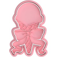 Eis Mit Schleife Ausstechform von DolceMiaCookie