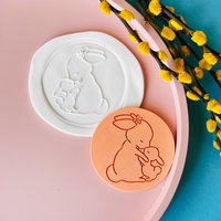 Mama Und Baby-Hasen Prägestempel Cookie Cutters Mama Und Baby-Hasen Prägestempel Cookie Cutters von DolceMiaCookie
