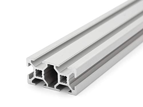 Aluminiumprofil 20x40L B-Typ Nut 6 (leicht), silber eloxiert. Aluminium Profil 20x40 Alu Profil 20 x 40 Montage- Systemprofil - Standardlänge 50mm von DOLD Mechatronik