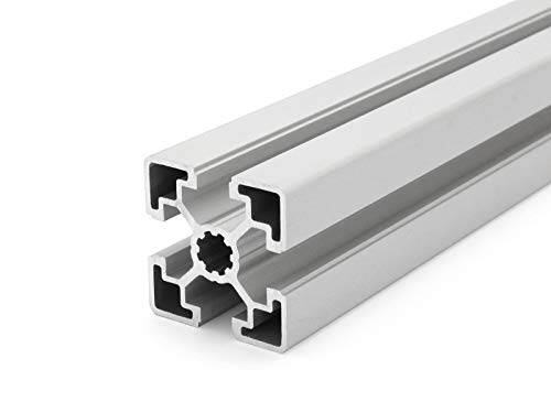 Aluminiumprofil 45x45L B-Typ Nut 10 (leicht), silber eloxiert. Aluminium Profil 45x45 Alu Profil 45 x 45 Montage- Systemprofil - Standardlänge 1000mm von DOLD Mechatronik