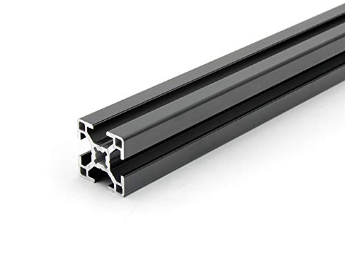 Aluminiumprofil schwarz 30x30L B-Typ Nut 8 (leicht). Aluminium Profil 30x30 Alu Profil 30 x 30 Montage- Systemprofil 1550mm von Dold Mechatronik