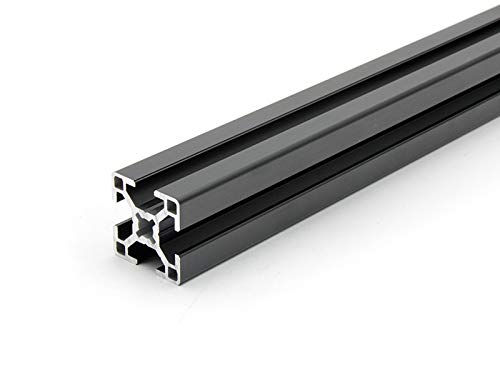 Aluminiumprofil schwarz 30x30L B-Typ Nut 8 (leicht). Aluminium Profil 30x30 Alu Profil 30 x 30 Montage- Systemprofil 300mm von DOLD Mechatronik