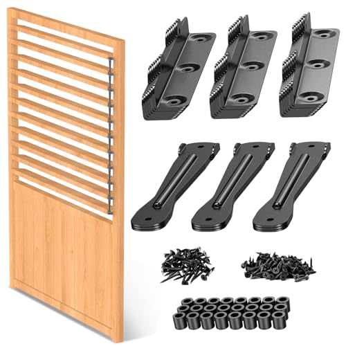 Louver Hardware Kit, Deck-Sonnenrollo-System-Halterungen, DIY Zaunläden, perfekt für Gärten, Terrassen und Außenbereiche, Innen- und Außenbereich (1) von Dolenor