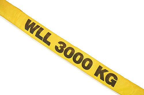 Dolezych Doppelmantel-Rundschlinge 3000 kg Tragfähigkeit, 1 m Nutzlänge - Gelb von Dolezych
