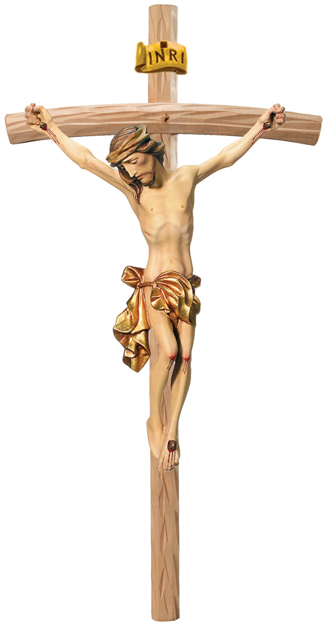 Heiligenfigur Kruzifix Jesus am Kreuz "Leonardo" H 10/ 20 cm Statue Ahorn- und Lindenholz Holzfigur Heiligenfigur Kruzifix Jesus am Kreuz "Leonardo" H 10/ 20 cm Statue Ahorn- und Lindenholz Holzfigur von Dolfi