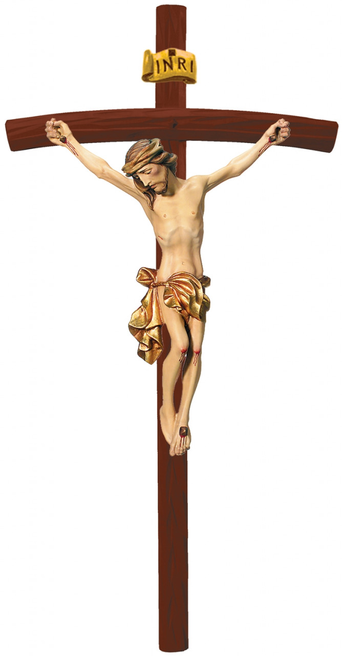 Heiligenfigur Kruzifix Jesus am Kreuz "Leonardo" H 20/ 40 cm Statue Ahorn- und Lindenholz Holzfigur Heiligenfigur Kruzifix Jesus am Kreuz "Leonardo" H 20/ 40 cm Statue Ahorn- und Lindenholz Holzfigur von Dolfi