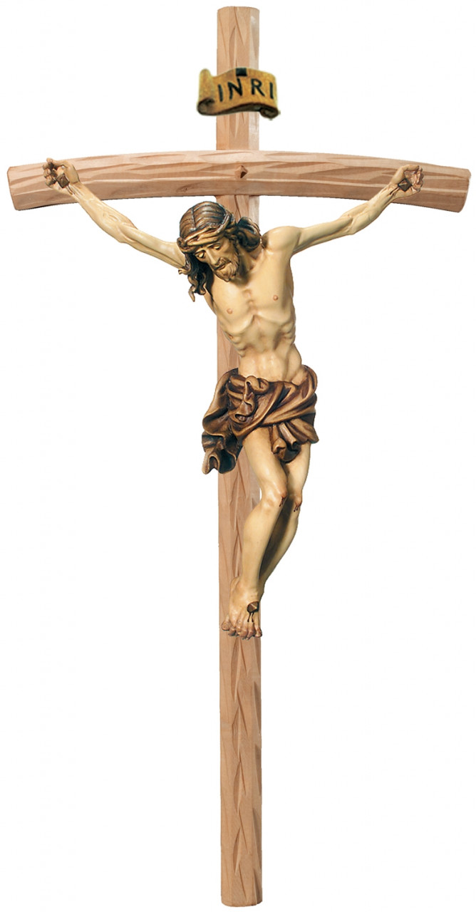 Heiligenfigur Kruzifix Jesus am Kreuz "Raffaello" H 10/ 20 cm Statue Ahorn- und Lindenholz Holzfigur Heiligenfigur Kruzifix Jesus am Kreuz "Raffaello" H 10/ 20 cm Statue Ahorn- und Lindenholz Holzfigur von Dolfi