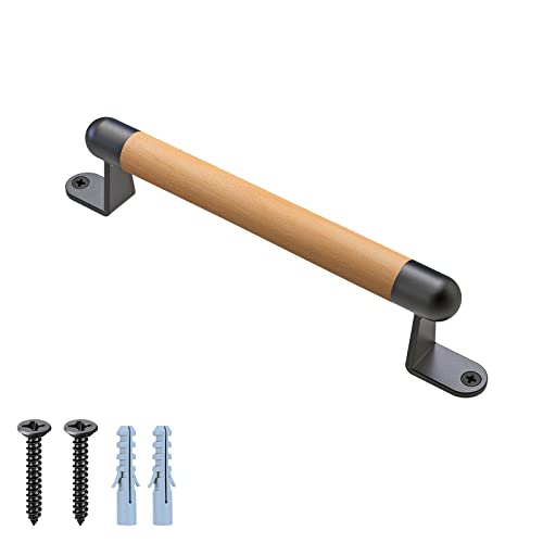 Dolibest 12" hölzerne Scheunentür ziehen Griff, hölzerne Zaun Tor ziehen Griff, 2 dauerhafte Metall-Unterstützung, Schiebetürgriff für Tor Scheunentür, Garage, einschließlich Hardware installieren von Dolibest