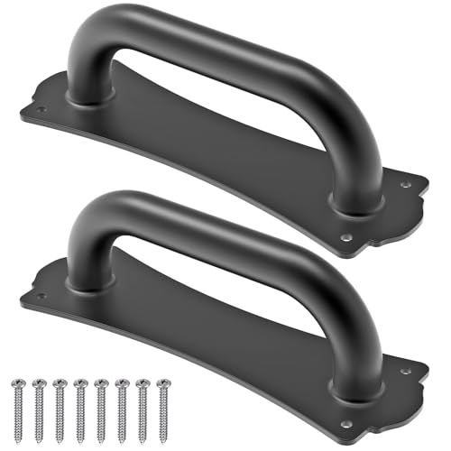 Dolibest Türgriff zum Ziehen, 20cm Scheunenschiebetore Griff 2er Robust Schwarz Haltergriff aus Metall für Innenbereich Holztore im Freien/Garage/Haustür/Badezimmer/Schränke/Schubladen/Kleiderschrank Dolibest Türgriff zum Ziehen, 20cm Scheunenschiebetore Griff 2er Robust Schwarz Haltergriff aus Metall für Innenbereich Holztore im Freien/Garage/Haustür/Badezimmer/Schränke/Schubladen/Kleiderschrank von Dolibest