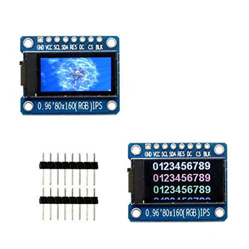 DollaTek 0.96 Zoll 80X160 IPS LCD-Anzeigemodul Vollfarb-TFT 65K ST7735 Treiber-LCD-Bildschirm 3.3 V SPI-Schnittstelle OLED ersetzen kompatibel mit Arduino und Raspberry Pi DollaTek 0.96 Zoll 80X160 IPS LCD-Anzeigemodul Vollfarb-TFT 65K ST7735 Treiber-LCD-Bildschirm 3.3 V SPI-Schnittstelle OLED ersetzen kompatibel mit Arduino und Raspberry Pi von DollaTek
