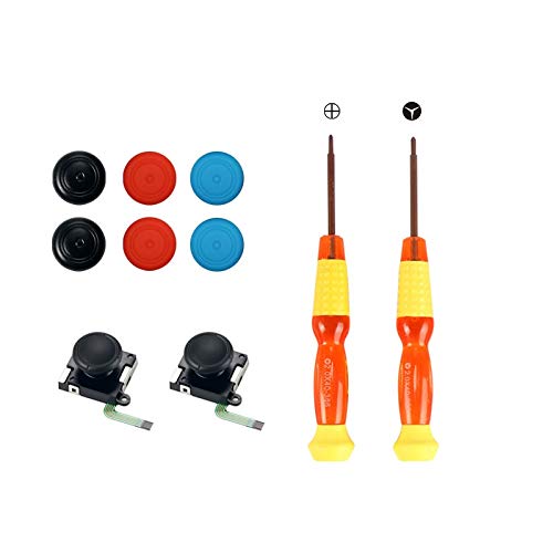 DollaTek 10 Stück/Set 3D Links Rechts Analogsensor Wippe Joystick Daumenstifte Ersatzwerkzeuge für NS-Controller-Ersatzteile DollaTek 10 Stück/Set 3D Links Rechts Analogsensor Wippe Joystick Daumenstifte Ersatzwerkzeuge für NS-Controller-Ersatzteile von DollaTek