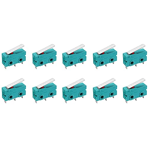 DollaTek 10 Stück KW4-3Z-3 Gerader Schaft 3D Pritner 3pin Micro Endschalter Grenzschalter SS-5GL von DollaTek
