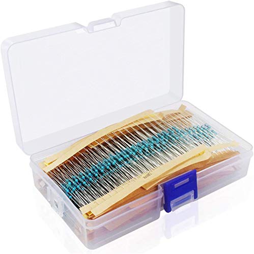 DollaTek 1000 Stück 1% 1 W Metallfilmwiderstand 100 Werte Sortiertes Kit 1 Ohm ~ 1 M Ohm Bereich von DollaTek