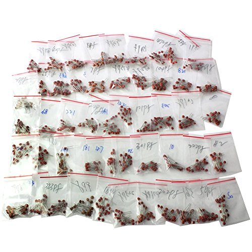 DollaTek 1000PCS Set Kits 50 Werte 50V Keramik Kondensator Assorted Kit Sortiment von DollaTek