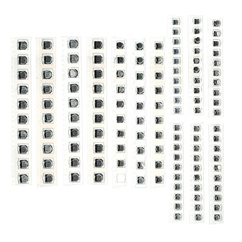 DollaTek 130Pcs/Set 13 Werte SMD Aluminium Elektrolytkondensator Assorted Kit 1uF-220uF von DollaTek
