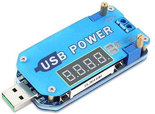 DollaTek 15W USB Step UP Netzteil Modul Boost Konverter Drehzahlregler Potentiometer mit LCD Display - Blau DollaTek 15W USB Step UP Netzteil Modul Boost Konverter Drehzahlregler Potentiometer mit LCD Display - Blau von DollaTek