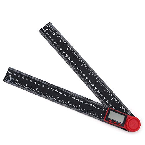 DollaTek 2 in 1 Digitalanzeige Winkellineal Winkelmesser Digitaler Messschieber Schwarzer Messschieber (0-300 mm) von DollaTek