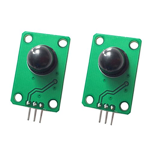 DollaTek 2PCS Pyroelektrischer Infrarotsensor Menschlicher Körper, der PIR Bewegungs-Sensor-Modul für Arduino MCU 011050 schwarzes optisches Objektiv entdeckt DollaTek 2PCS Pyroelektrischer Infrarotsensor Menschlicher Körper, der PIR Bewegungs-Sensor-Modul für Arduino MCU 011050 schwarzes optisches Objektiv entdeckt von DollaTek
