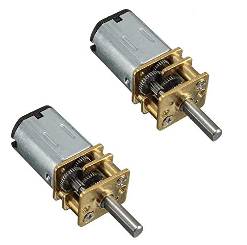 DollaTek 2Pcs DC 12V 140RPM 3mm Welle Mini-Metall-Zahnrad-Getriebemotor GA12-N20 DollaTek 2Pcs DC 12V 140RPM 3mm Welle Mini-Metall-Zahnrad-Getriebemotor GA12-N20 von DollaTek