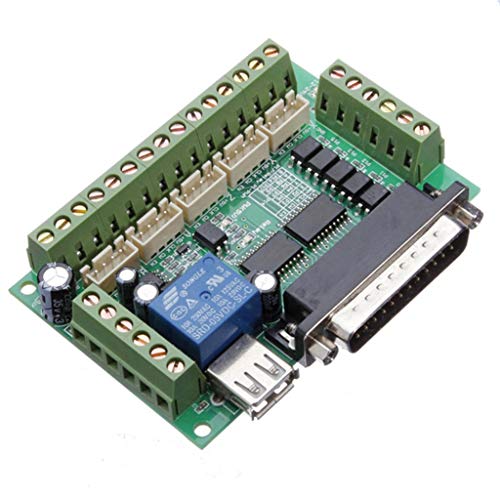 DollaTek 5-Achsen-CNC-Breakout-Board mit optischem Koppler für Schrittmotortreiber MACH3 von DollaTek
