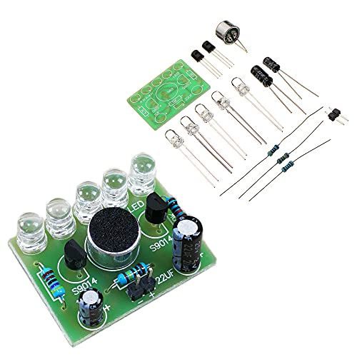 DollaTek 5 x Stimmgesteuerte Melodie Licht 5 mm Highlight DIY LED Blitz Elektronisches Trainingsset DollaTek 5 x Stimmgesteuerte Melodie Licht 5 mm Highlight DIY LED Blitz Elektronisches Trainingsset von DollaTek