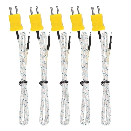 DollaTek 5PCS K Typ -50-400C Temperatursensor Thermoelementfühler 1 Meter (3.3Ft) von DollaTek