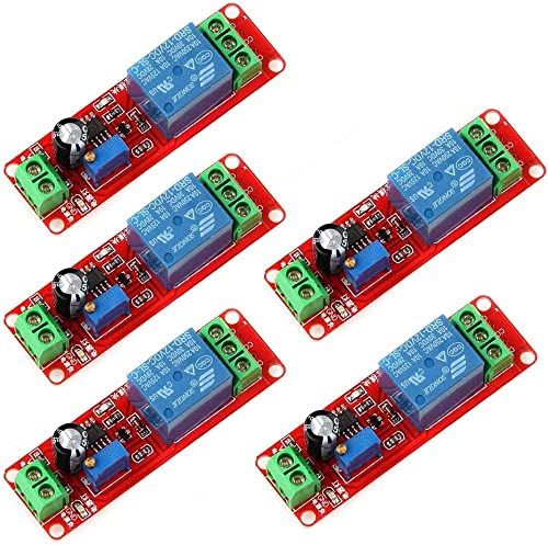 DollaTek 5Pcs NE555 12V DC Einstellbar 0-10 Sekunden Timer Verzögerungsschalter Modul Schild für Arduino Raspberry Pi von DollaTek
