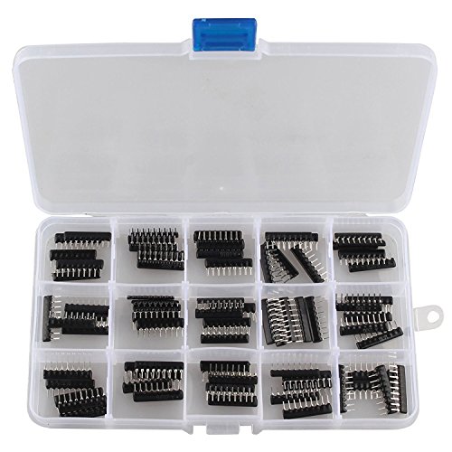 DollaTek 75PCS 15Value 2.54MM Widerstand Netzwerk Single 9Pins Bussed Typ Sortiment Kit 100 Ohm-100K Ohm von DollaTek
